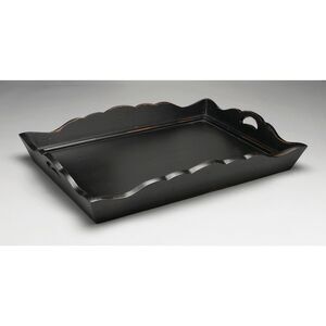 AA Importing 43554-BK Wooden Serving Tray